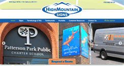Desktop Screenshot of highmountainsigns.com